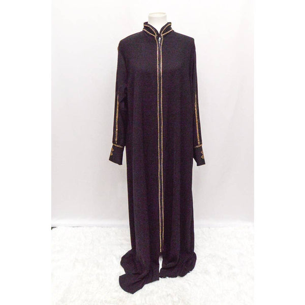 Womens caftan black bedazzled M+