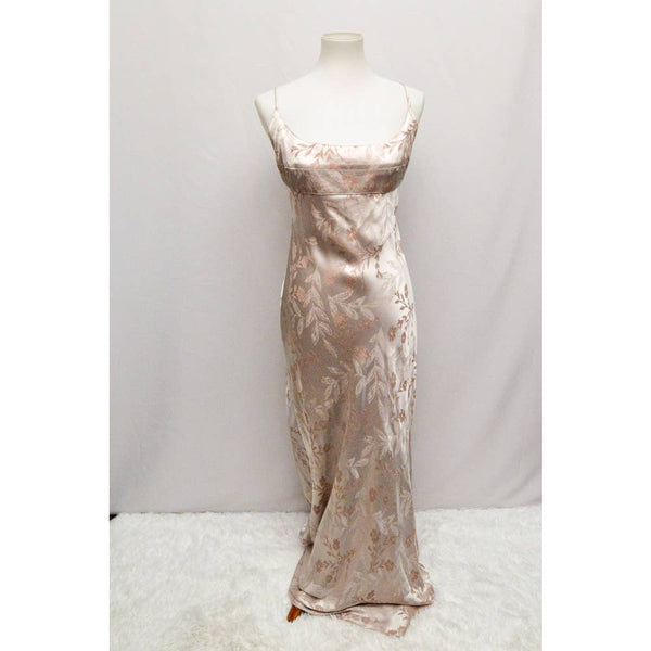 Vintage Chellsea Nites cream gown M 90s