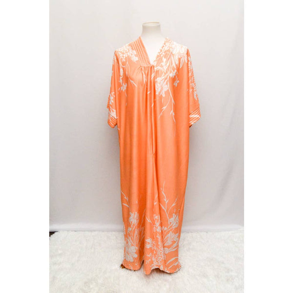 Vintage womens house dress orange 2X 80s