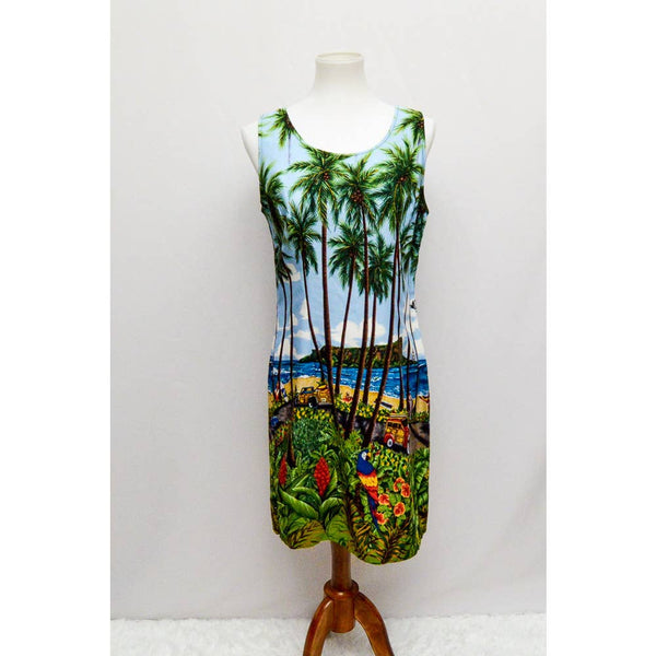 Vintage Hawaiian Reserve Collection tropical dress L 90s