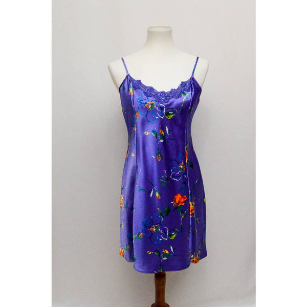 Vintage Private luxuries womens slip purple slip  M 90s