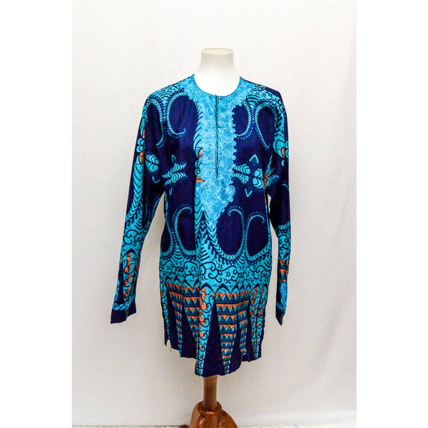 Womens embroidered long sleeve tunic L+