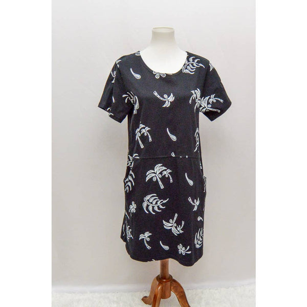 Vintage Red Ginger womens dress black white M 90s