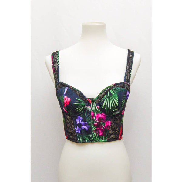 Womens Flur De Mal crop top bustier M