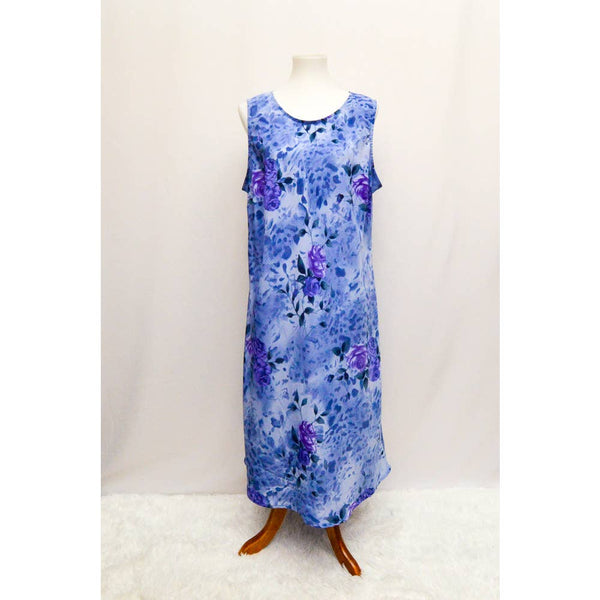 Womens sun dress purple L+