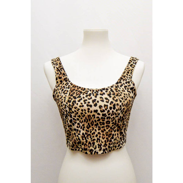 Bershka womens crop top animal L